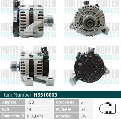 Hoffer H5510003 - Alternatore www.autoricambit.com