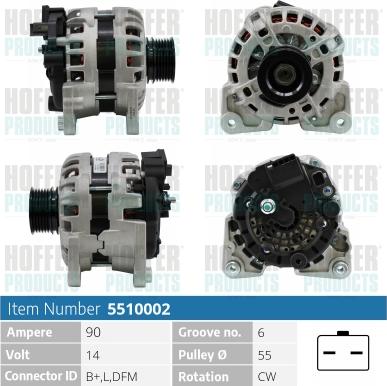 Hoffer H5510002 - Alternatore www.autoricambit.com