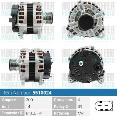 Hoffer H5510024 - Alternatore www.autoricambit.com