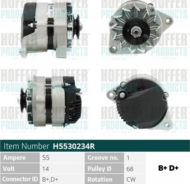 Hoffer H5530234R - Alternatore www.autoricambit.com