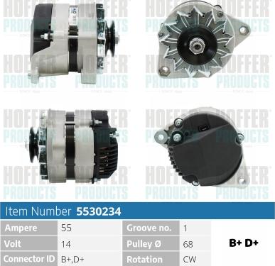 Hoffer H5530234 - Alternatore www.autoricambit.com