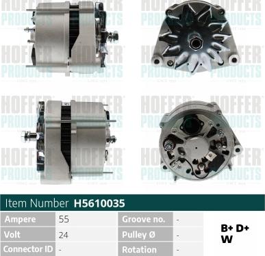 Hoffer H5610035 - Alternatore www.autoricambit.com