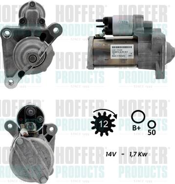 Hoffer H5010968G - Motorino d'avviamento www.autoricambit.com