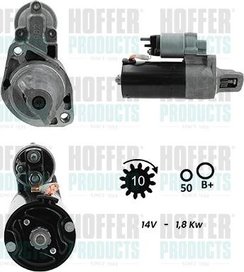 Hoffer H5010926G - Motorino d'avviamento www.autoricambit.com