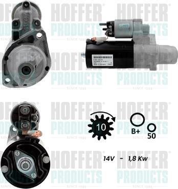 Hoffer H5010972G - Motorino d'avviamento www.autoricambit.com