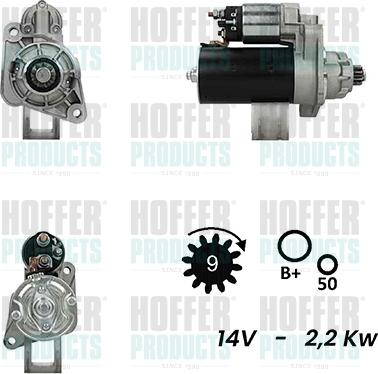 Hoffer H5010439G - Motorino d'avviamento www.autoricambit.com