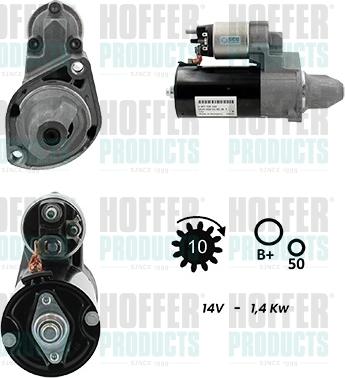 Hoffer H5010515G - Motorino d'avviamento www.autoricambit.com