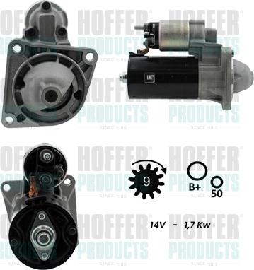 Hoffer H5010007G - Motorino d'avviamento www.autoricambit.com