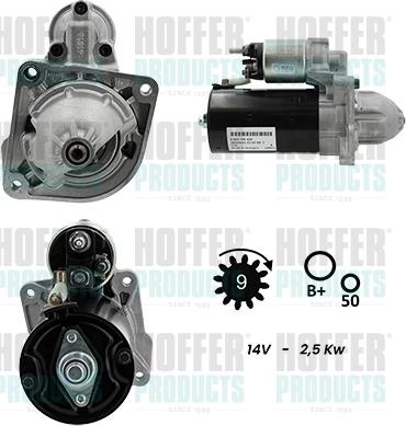 Hoffer H5010084G - Motorino d'avviamento www.autoricambit.com