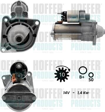 Hoffer H5010190G - Motorino d'avviamento www.autoricambit.com