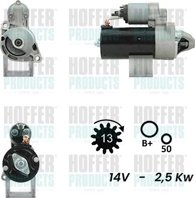 Hoffer H5010394G - Motorino d'avviamento www.autoricambit.com