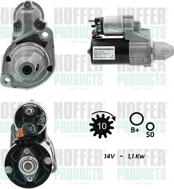 Hoffer H5010395G - Motorino d'avviamento www.autoricambit.com