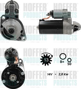 Hoffer H5010239G - Motorino d'avviamento www.autoricambit.com