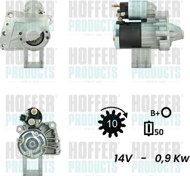 Hoffer H5035726G - Motorino d'avviamento www.autoricambit.com