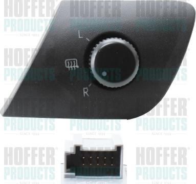 Hoffer H206154 - Comando, Regolazione specchio www.autoricambit.com