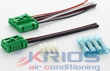 Hoffer K26202 - Kit riparaz.cavi, Termoventilat. abitacolo(Sist.prerisc.mot) www.autoricambit.com