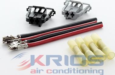 Hoffer K26212 - Kit riparaz.cavi, Termoventilat. abitacolo(Sist.prerisc.mot) www.autoricambit.com