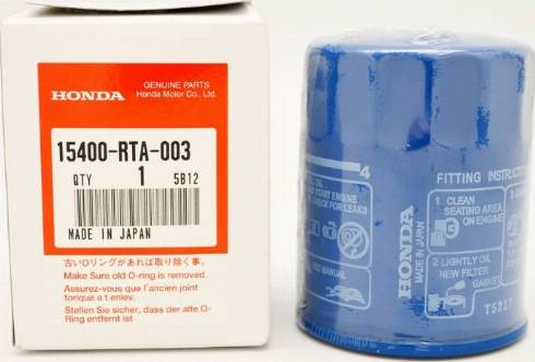 Honda 15400-RTA-003 - Filtro olio www.autoricambit.com