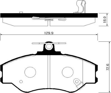 HELLA T3036 - Kit pastiglie freno, Freno a disco www.autoricambit.com