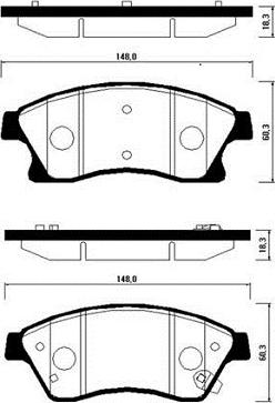 ATE 607262 - Kit pastiglie freno, Freno a disco www.autoricambit.com