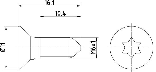 Hyundai 1220306167K - Bullone, Disco freno www.autoricambit.com