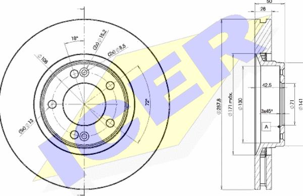 ATE 24.0128-0178.1 - Discofreno www.autoricambit.com