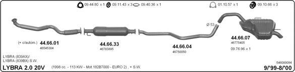 Imasaf 546000094 - Impianto gas scarico www.autoricambit.com