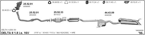 Imasaf 546000056 - Impianto gas scarico www.autoricambit.com