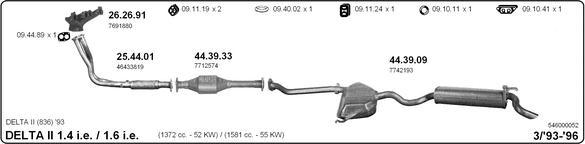 Imasaf 546000052 - Impianto gas scarico www.autoricambit.com