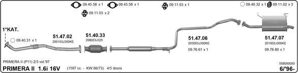 Imasaf 558000050 - Impianto gas scarico www.autoricambit.com