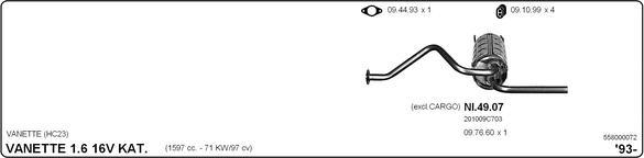 Imasaf 558000072 - Impianto gas scarico www.autoricambit.com