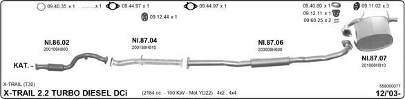 Imasaf 558000077 - Impianto gas scarico www.autoricambit.com