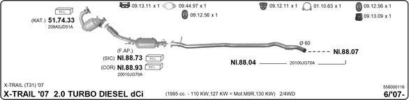 Imasaf 558000116 - Impianto gas scarico www.autoricambit.com