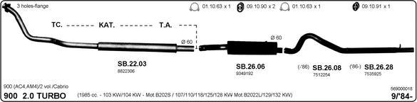 Imasaf 569000018 - Impianto gas scarico www.autoricambit.com