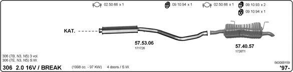 Imasaf 563000159 - Impianto gas scarico www.autoricambit.com