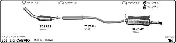 Imasaf 563000162 - Impianto gas scarico www.autoricambit.com