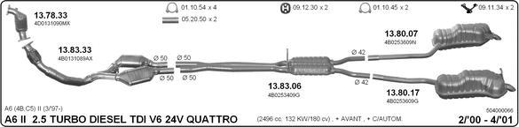 Imasaf 504000066 - Impianto gas scarico www.autoricambit.com