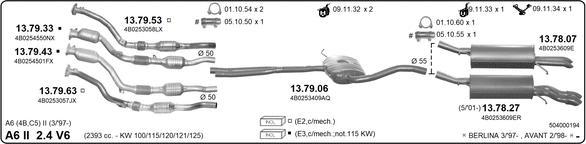 Imasaf 504000194 - Impianto gas scarico www.autoricambit.com