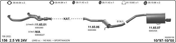 Imasaf 502000158 - Impianto gas scarico www.autoricambit.com