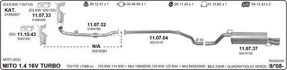 Imasaf 502000228 - Impianto gas scarico www.autoricambit.com