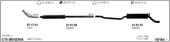 Imasaf 514000083 - Impianto gas scarico www.autoricambit.com