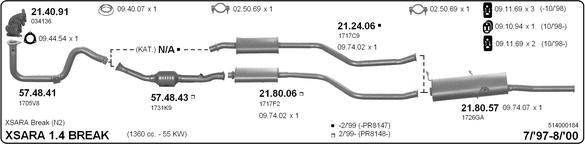 Imasaf 514000184 - Impianto gas scarico www.autoricambit.com