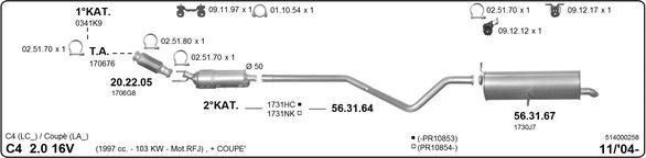 Imasaf 514000258 - Impianto gas scarico www.autoricambit.com