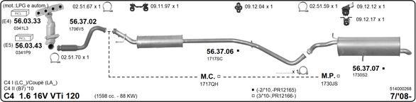 Imasaf 514000268 - Impianto gas scarico www.autoricambit.com