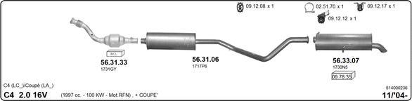 Imasaf 514000236 - Impianto gas scarico www.autoricambit.com