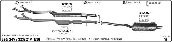 Imasaf 511000048 - Impianto gas scarico www.autoricambit.com