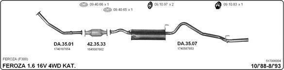 Imasaf 517000004 - Impianto gas scarico www.autoricambit.com