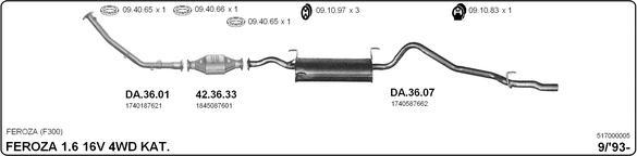 Imasaf 517000005 - Impianto gas scarico www.autoricambit.com