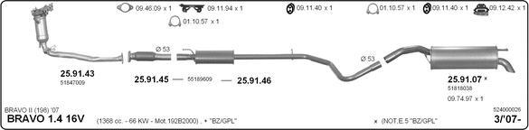 Imasaf 524000026 - Impianto gas scarico www.autoricambit.com