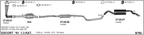 Imasaf 525000062 - Impianto gas scarico www.autoricambit.com